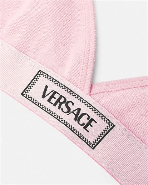 versace logo bralette